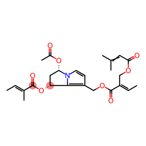 2-Butenoic acid, 2-[[(3-methyl-1-oxo-2-buten-1-yl)oxy]methyl]-, [(1R,3S)-3-(acetyloxy)-2,3-dihydro-1-[[(2E)-2-methyl-1-oxo-2-buten-1-yl]oxy]-1H-pyrrolizin-7-yl]methyl ester, (2E)-rel-