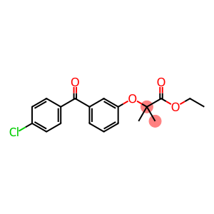 Propanoic acid, 2-[3-(4-chlorobenzoyl)phenoxy]-2-methyl-, ethyl ester