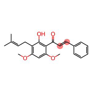 (E)-1-[2-Hydroxy-4,6-dimethoxy-3-(3-methyl-2-butenyl)phenyl]-3-phenyl-2-propen-1-one