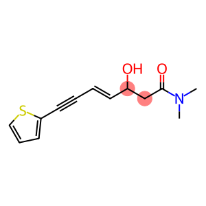 4-Hepten-6-ynamide, 3-hydroxy-N,N-dimethyl-7-(2-thienyl)-, (E)- (9CI)
