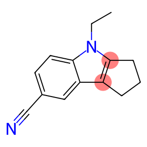 Cyclopent[b]indole-7-carbonitrile, 4-ethyl-1,2,3,4-tetrahydro- (9CI)