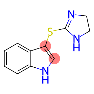 3-[(2-Imidazolin-2-yl)thio]-1H-indole