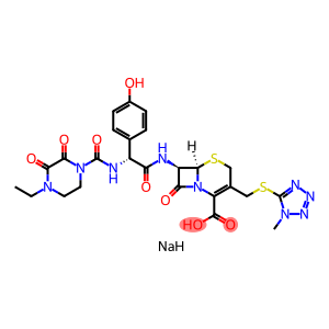 (6r-(6alpha,7beta(r*)))-7-(((((4-ethyl-2,3-dioxo-1-piperazinyl)carbonyl)amino)(4-hydroxyphenyl)acetyl)amino)-3-(((1-methyl-1h-tetrazol-5-yl)thio)methyl)-8-oxo-5-thia-1-azabicyclo(4.2.0)oct-2-ene-2-carboxylic acid sodium salt