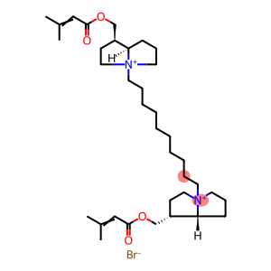 1H-Pyrrolizinium, 4,4'-(1,10-decanediyl)bis[hexahydro-1-[[(3-methyl-1-oxo-2-butenyl)oxy]methyl]-, dibromide, [1R-[1α,4(1'R*,7'aR*),7aβ]]- (9CI)