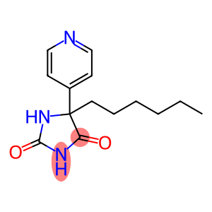 5-己基-5-(4-吡啶基)-2,4-咪唑烷二酮