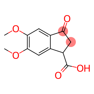 2,3-DIHYDRO-5,6-DIMETHOXY-3-OXO-1H-INDENE-1-CARBOXYLIC ACID