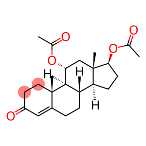 Androst-4-en-3-one, 11α,17β-dihydroxy-, diacetate (8CI)