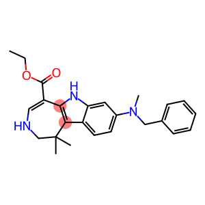 Azepino[4,5-b]indole-5-carboxylic acid, 1,2,3,6-tetrahydro-1,1-dimethyl-8-[methyl(phenylmethyl)amino]-, ethyl ester