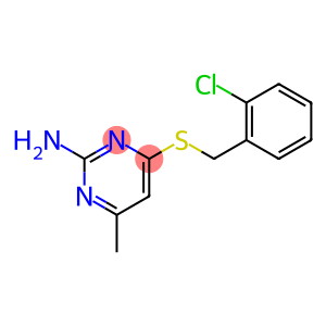 4-[(2-chlorophenyl)methylsulfanyl]-6-methyl-pyrimidin-2-amine