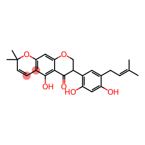 7-[2,4-Dihydroxy-5-(3-methyl-2-butenyl)phenyl]-7,8-dihydro-5-hydroxy-2,2-dimethyl-2H,6H-benzo[1,2-b:5,4-b']dipyran-6-one