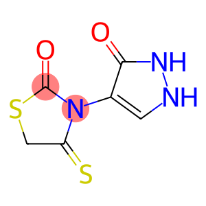 2-Thiazolidinone,  3-(2,3-dihydro-3-oxo-1H-pyrazol-4-yl)-4-thioxo-