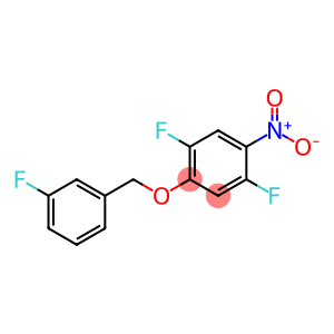 Benzene, 1,4-difluoro-2-[(3-fluorophenyl)methoxy]-5-nitro-