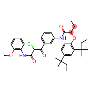 Benzenepropanamide, 3-[[2-[2,4-bis(1,1-dimethylpropyl)phenoxy]-1-oxobutyl]amino]-α-chloro-N-(2-methoxyphenyl)-β-oxo-
