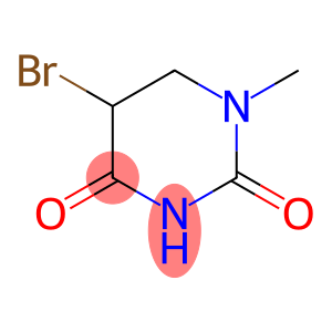 2,4(1H,3H)-Pyrimidinedione, 5-bromodihydro-1-methyl-