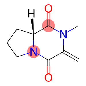 Pyrrolo[1,2-a]pyrazine-1,4-dione, hexahydro-2-methyl-3-methylene-, (R)- (9CI)