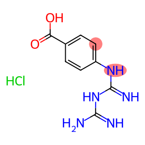 4-[(Carbamimidamidomethanimidoyl)amino]benzoic Acid Hydrochloride