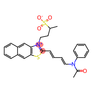 2-[4-(acetylanilino)-1,3-butadienyl]-3-(3-sulphonatobutyl)naphtho[2,3-d]thiazolium