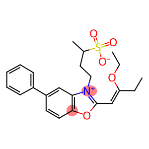 2-(2-ETHOXY-1-BUTENYL)-5-PHENYL-3-(3-SULFOBUTYL)BENZOXAZOLIUM INNER SALT