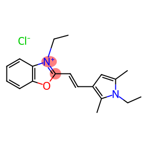 氯化3-乙基-2-[2-(1-乙基-2,5-二甲基-1H-吡咯-3-基)乙烯基]苯并恶唑翁盐
