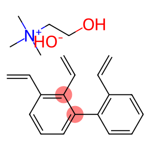 Benzenemethanaminium, ar-ethenyl-N-(2-hydroxyethyl)-N,N-dimethyl-, hydroxide, polymer with diethenylbenzene