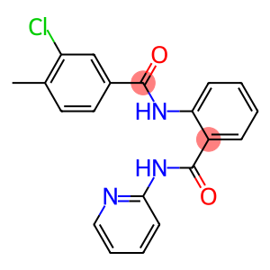 3-chloro-4-methyl-N-{2-[(2-pyridinylamino)carbonyl]phenyl}benzamide