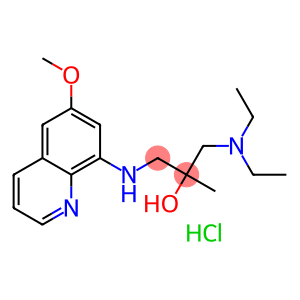 2-Propanol,1-(diethylamino)-3-[(6-methoxy-8-quinolinyl)amino]-2-methyl-, hydrochloride(1:2)