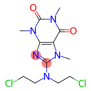 1H-Purine-2,6-dione, 8-[bis(2-chloroethyl)amino]-3,7-dihydro-1,3,7-trimethyl-