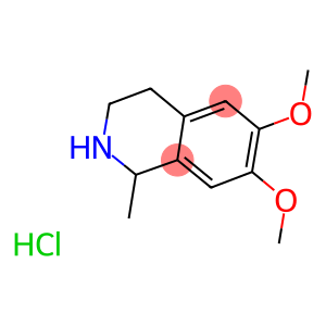6,7-二甲氧基-1-甲基-1,2,3,4-四氢异喹啉盐酸盐