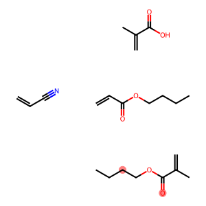 n-Butyl methacrylate, acrylonitrile, n-butyl acrylate, methacrylic acid polymer