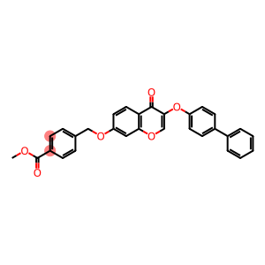 methyl 4-({[3-([1,1'-biphenyl]-4-yloxy)-4-oxo-4H-chromen-7-yl]oxy}methyl)benzoate