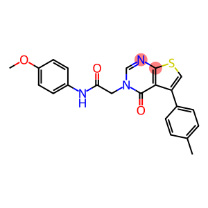 N-(4-methoxyphenyl)-2-(5-(4-methylphenyl)-4-oxothieno[2,3-d]pyrimidin-3(4H)-yl)acetamide