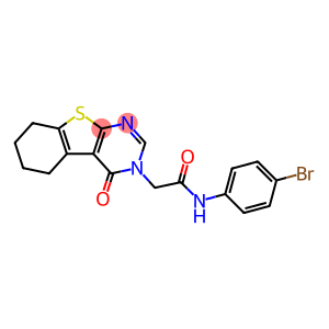 N-(4-bromophenyl)-2-(4-oxo-5,6,7,8-tetrahydro[1]benzothieno[2,3-d]pyrimidin-3(4H)-yl)acetamide