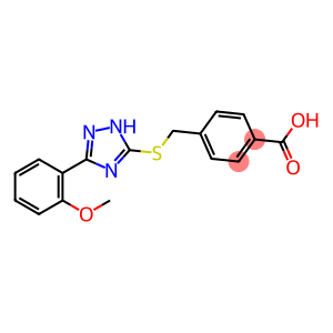 4-({[5-(2-methoxyphenyl)-1H-1,2,4-triazol-3-yl]sulfanyl}methyl)benzoic acid