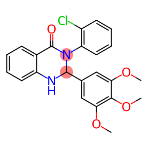 3-(2-chlorophenyl)-2-(3,4,5-trimethoxyphenyl)-2,3-dihydro-4(1H)-quinazolinone