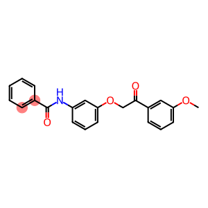 N-{3-[2-(3-methoxyphenyl)-2-oxoethoxy]phenyl}benzamide