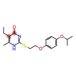 5-ethyl-2-{[2-(4-isopropoxyphenoxy)ethyl]sulfanyl}-6-methyl-4(1H)-pyrimidinone