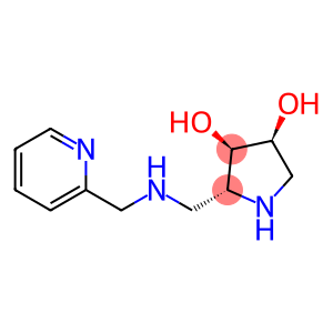 3,4-Pyrrolidinediol, 2-[[(2-pyridinylmethyl)amino]methyl]-, (2R,3R,4S)- (9CI)