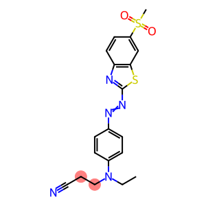 3-[ethyl[4-[[6-(methylsulphonyl)benzothiazol-2-yl]azo]phenyl]amino]propiononitrile