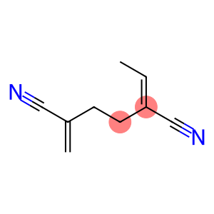 Hexanedinitrile, 2-ethylidene-5-methylene-, (E)- (9CI)