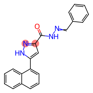 (E)-N-benzylidene-3-(naphthalen-1-yl)-1H-pyrazole-5-carbohydrazide