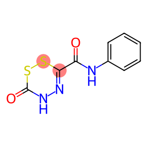 1,2,4,5-Dithiadiazine-3-carboxamide,5,6-dihydro-6-oxo-N-phenyl-(9CI)