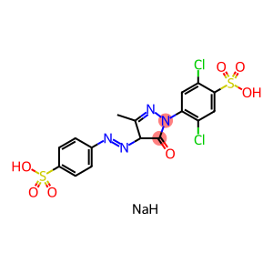 disodium 2-[1-(2,5-dichloro-4-sulfo-phenyl)-3-methyl-5-oxido-pyrazol-4-yl]azobenzenesulfonate