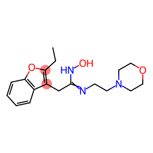 2-Ethyl-N-(2-morpholinoethyl)-3-benzofuranacetamide oxime