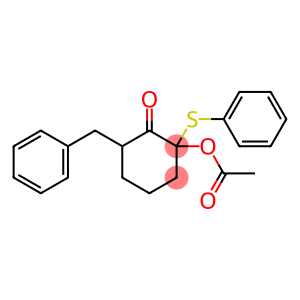 2-Acetyloxy-6-phenylmethyl-2-(phenylthio)cyclohexanone