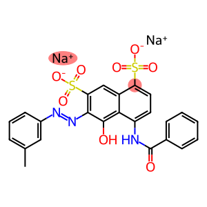 4-(Benzoylamino)-5-hydroxy-6-[(3-methylphenyl)azo]-1,7-naphthalenedisulfonic acid disodium salt