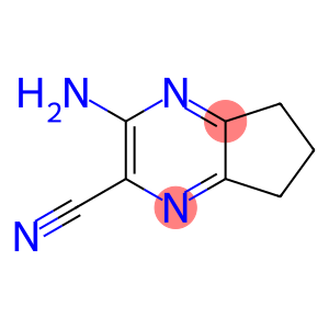 5H-Cyclopentapyrazine-2-carbonitrile,  3-amino-6,7-dihydro-  (9CI)