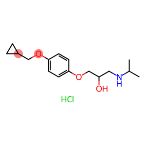 2-Propanol, 1-[4-(cyclopropylmethoxy)phenoxy]-3-[(1-methylethyl)amino]-, hydrochloride (1:1)