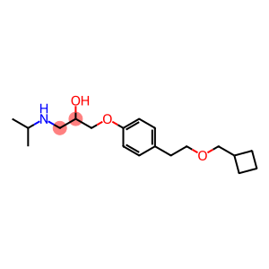 2-Propanol, 1-[4-[2-(cyclobutylmethoxy)ethyl]phenoxy]-3-[(1-methylethyl)amino]-