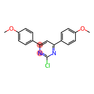 Pyrimidine, 2-chloro-4,6-bis(4-methoxyphenyl)-