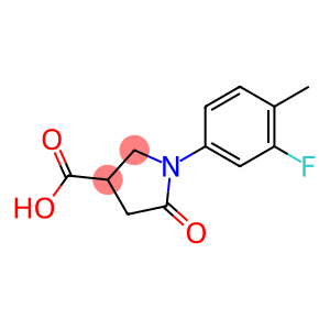 1-(3-氟-4-甲基-苯基)-5-氧代-吡咯烷-3-羧酸